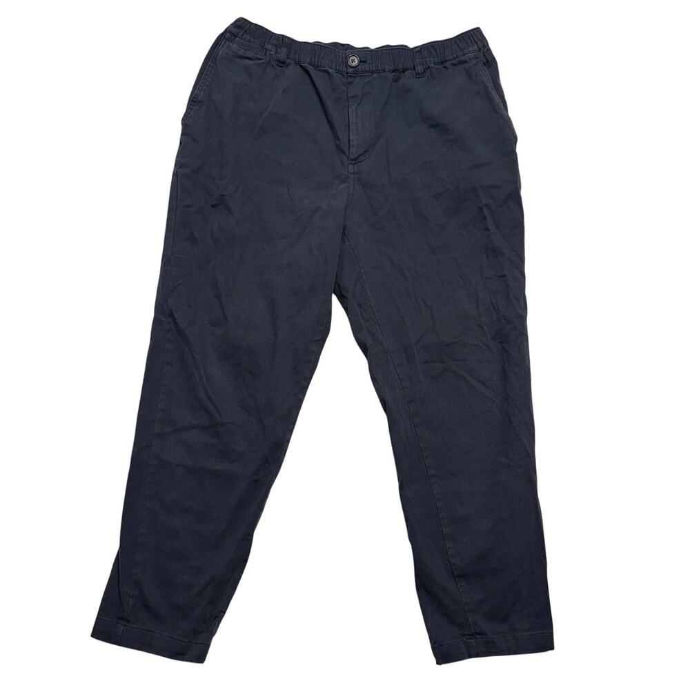 Cove Die on Empty Chino Pants 36x30 Mens Black Athletic Elastic Waist Stretch